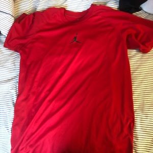 Red Jordan jumpman T-shirt size M